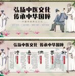 簡約大氣古風中醫(yī)養(yǎng)生文化展板