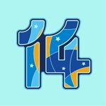 數(shù)字14藝術(shù)設(shè)計(jì)圖案 