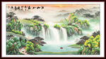 國(guó)畫(huà)瀑布山水