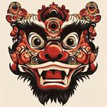 傳統(tǒng)醒獅頭圖案藝術(shù)設(shè)計(jì)