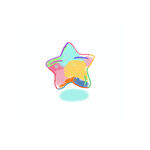 彩色夢幻五角星圖標