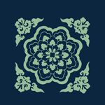 中式傳統(tǒng)花卉圖案紋飾
