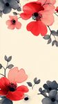 水彩花卉邊框圖案設(shè)計(jì)