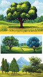 田園森林風景插畫集