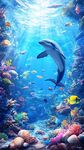 夢幻海底的海豚與繽紛魚群
