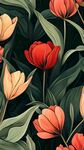 郁金香花卉圖案設(shè)計