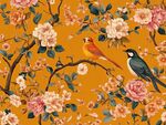 花鳥繪景 復(fù)古風(fēng)花卉圖案