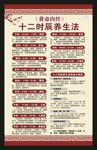 中醫(yī)十二時辰養(yǎng)生法海報