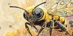 夢幻蜜蜂插畫 靈動之美