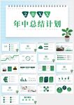 綠色極簡年中總結(jié)新年計(jì)劃PPT