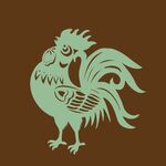 復(fù)古風(fēng)格公雞圖案設(shè)計