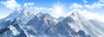 雪山風景背景墻畫壁紙