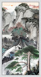 迎客松玄關(guān)畫(huà)
