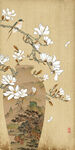 新中式玉蘭工筆花鳥花瓶國(guó)畫山水