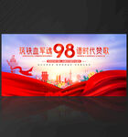 建軍98周年背景