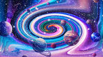 彩色星空漩渦宇宙星空星球