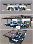 車展汽車展臺(tái)su模型