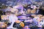 夢(mèng)幻浪漫的花卉婚禮場(chǎng)景