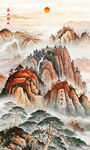 泰山五岳獨(dú)尊國畫山水