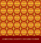 國(guó)風(fēng)唐代聯(lián)珠團(tuán)窠對(duì)鳥紋錦吉祥紋