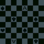 黑底撲克圖案棋盤背景