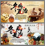 中國風(fēng)冬病夏治中醫(yī)宣傳展板