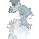 水墨風格抽象地圖圖案