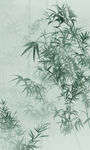 豎幅水墨竹子