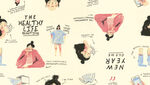 女孩日常插畫