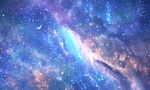 藍(lán)色夢(mèng)幻宇宙星空背景圖