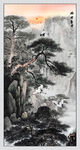 旭日東升國(guó)畫(huà)