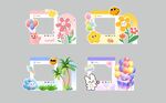 幼兒園卡通拍照框美陳造型KT板
