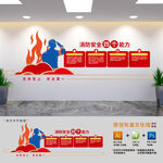 消防安全四個(gè)能力文化墻