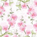 粉色花卉水碎花彩無縫數(shù)碼印花