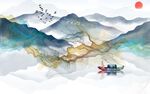 抽象意境山水畫