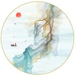 抽象意境山水畫