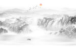 水墨畫山水