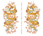 雙龍彩龍中國(guó)龍國(guó)潮龍包裝龍標(biāo)簽