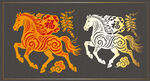 傳統(tǒng)馬圖案紋飾