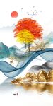 抽象意境山水玄關(guān)