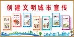 創(chuàng)建文明城市宣傳文化墻
