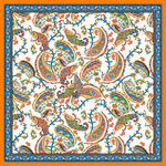 復(fù)古佩斯利腰果花絲巾方巾設(shè)計