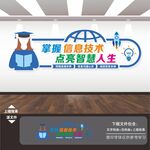 電腦微機室計算機室文化墻