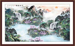 山水中堂畫