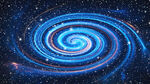 炫酷藍色旋渦星空吊頂