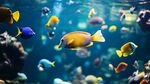 五彩斑斕的海底熱帶魚群
