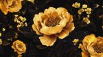 金色花卉圖案 奢華視覺(jué)盛宴