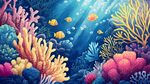夢幻海底世界的繽紛珊瑚魚