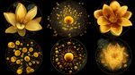 金色夢幻蓮花藝術圖案集