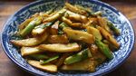 素炒茭白青菜